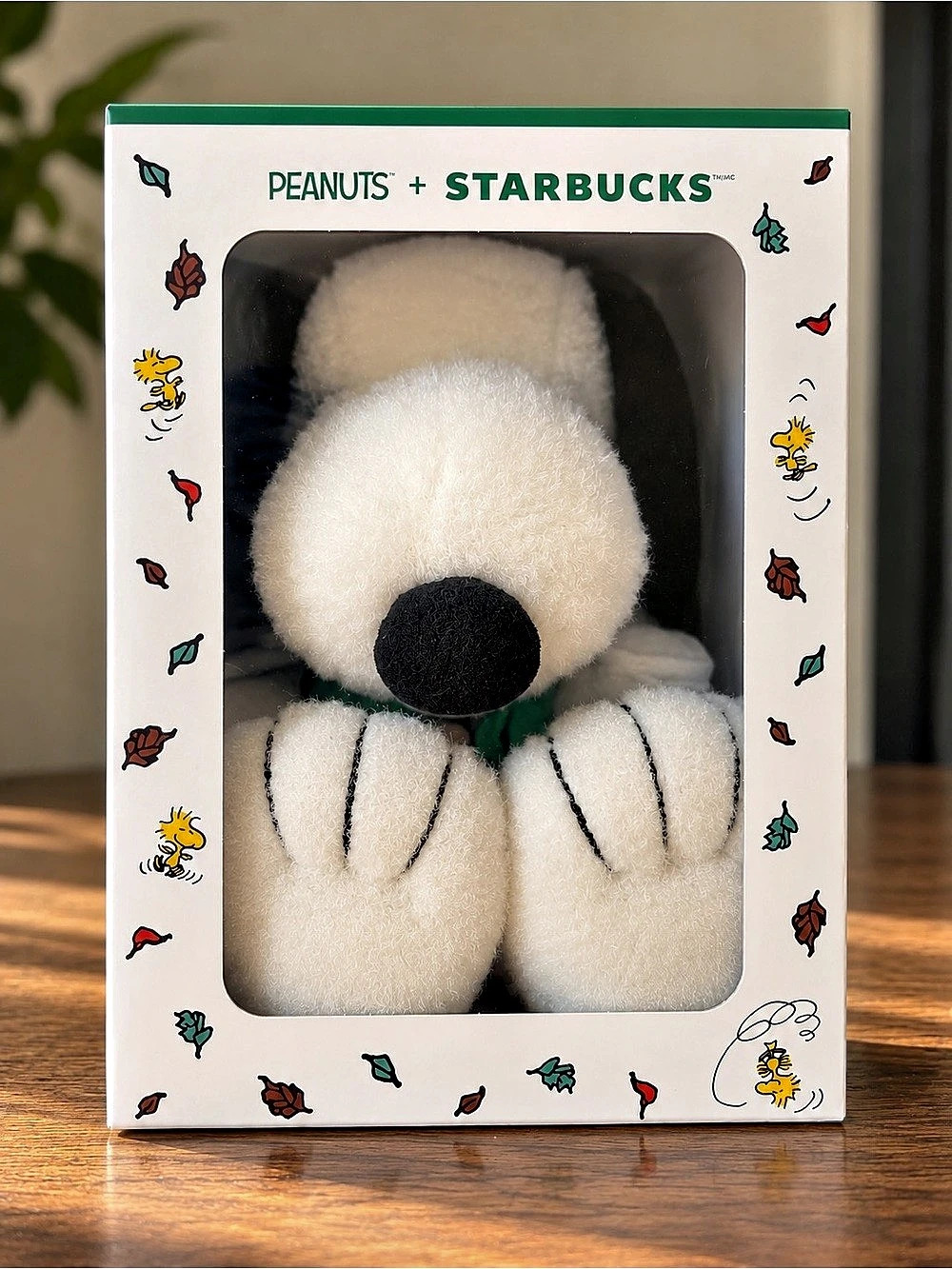 Peanuts x Starbucks Collab Snoopy Plush in Original Box Fall Autumn Collectible